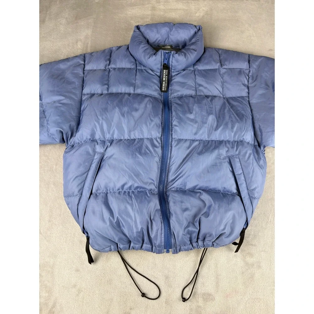 Sierra Designs 600 Powerfill Goose Down Puffer Jacket Blue Women Small